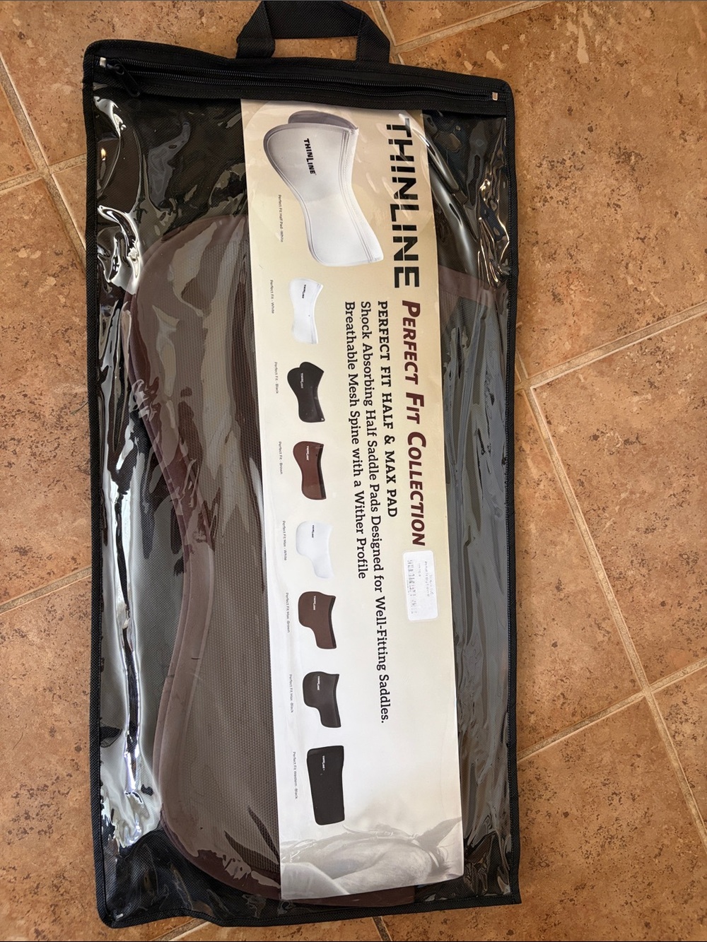 ThinLine perfect fit half pad in brown size medium brand new with tags